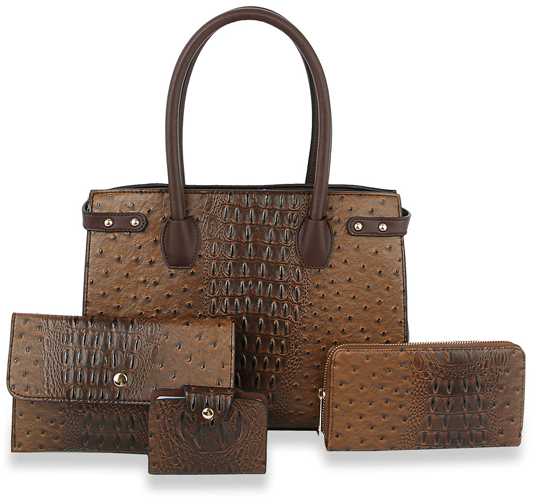 Four Piece Fashion Handbag Set - LQ240-1W-CF